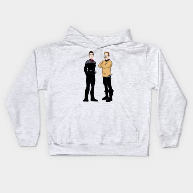 Stuart and Samuel Kids Hoodie by Trekyards